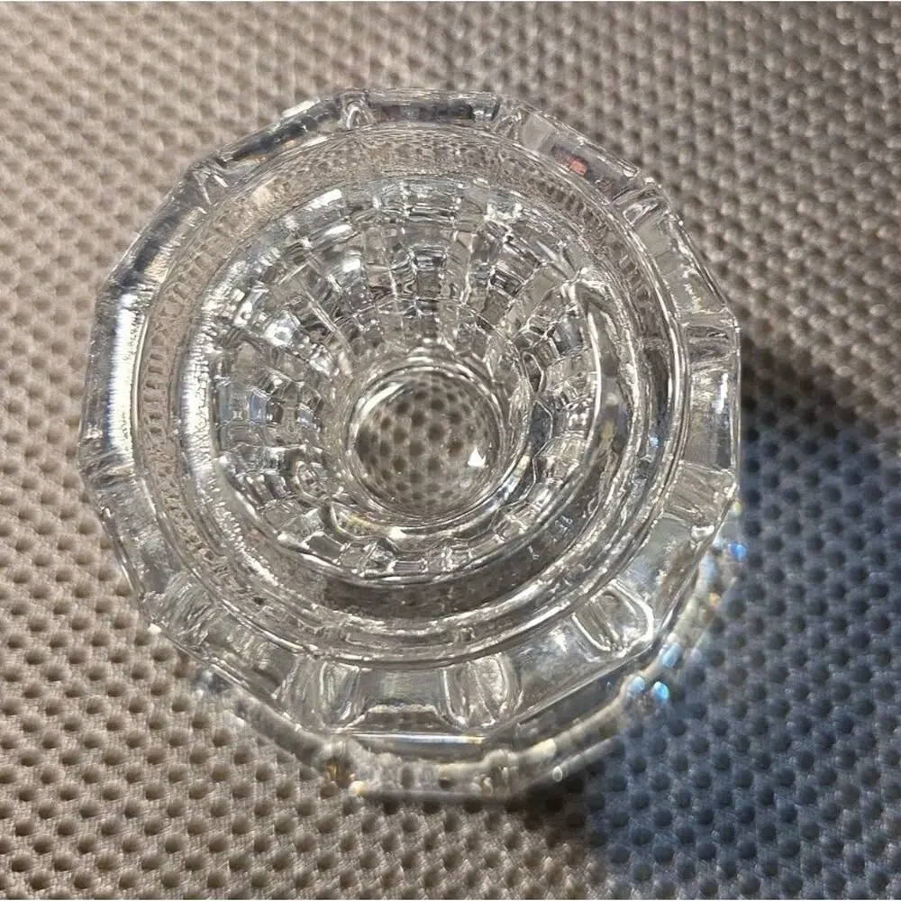 Set Of 2 Toscany by St. George Crystal - 24% Lead Crystal Hurricane Votive